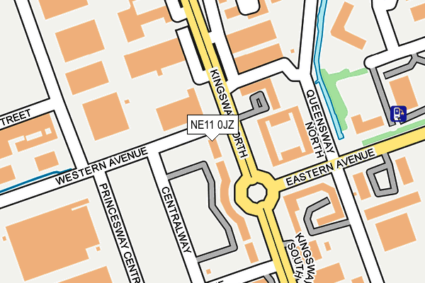 NE11 0JZ map - OS OpenMap – Local (Ordnance Survey) NE11 0JZ map - OS OpenMap – Local (Ordnance Survey)
