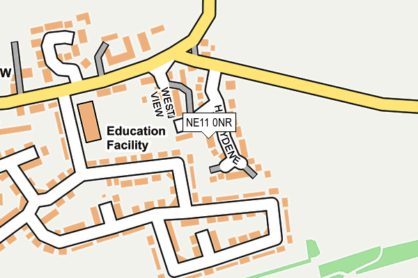 NE11 0NR map - OS OpenMap – Local (Ordnance Survey) NE11 0NR map - OS OpenMap – Local (Ordnance Survey)
