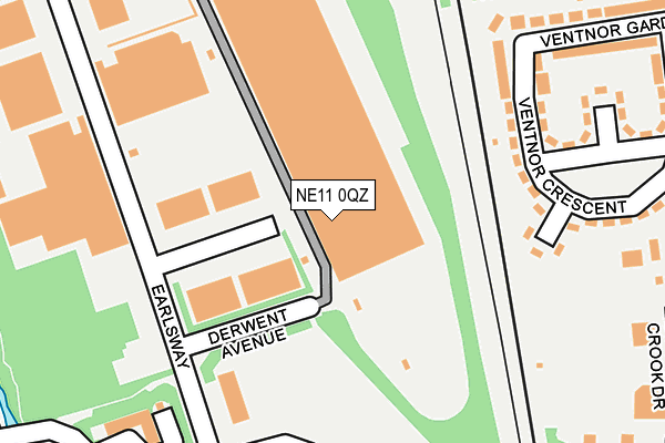 NE11 0QZ map - OS OpenMap – Local (Ordnance Survey) NE11 0QZ map - OS OpenMap – Local (Ordnance Survey)