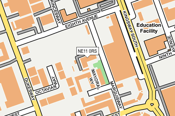 NE11 0RS map - OS OpenMap – Local (Ordnance Survey) NE11 0RS map - OS OpenMap – Local (Ordnance Survey)