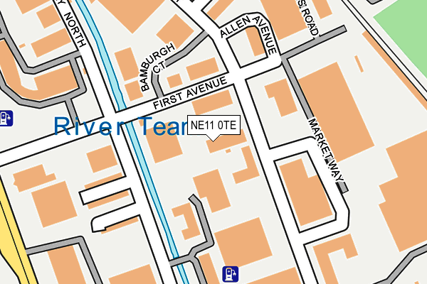NE11 0TE map - OS OpenMap – Local (Ordnance Survey) NE11 0TE map - OS OpenMap – Local (Ordnance Survey)