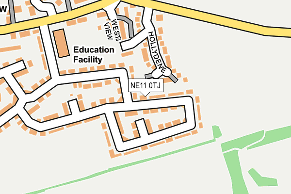 NE11 0TJ map - OS OpenMap – Local (Ordnance Survey) NE11 0TJ map - OS OpenMap – Local (Ordnance Survey)