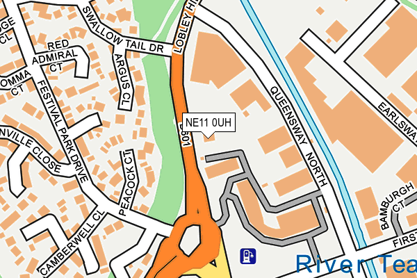 NE11 0UH map - OS OpenMap – Local (Ordnance Survey) NE11 0UH map - OS OpenMap – Local (Ordnance Survey)
