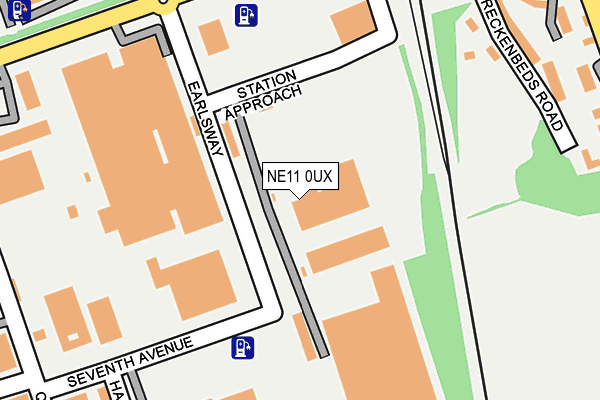 NE11 0UX map - OS OpenMap – Local (Ordnance Survey) NE11 0UX map - OS OpenMap – Local (Ordnance Survey)