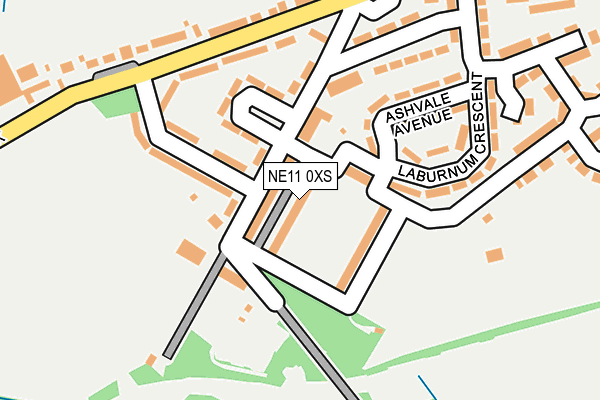 NE11 0XS map - OS OpenMap – Local (Ordnance Survey) NE11 0XS map - OS OpenMap – Local (Ordnance Survey)