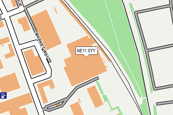 NE11 0YY map - OS OpenMap – Local (Ordnance Survey) NE11 0YY map - OS OpenMap – Local (Ordnance Survey)