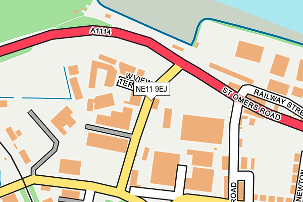 NE11 9EJ map - OS OpenMap – Local (Ordnance Survey) NE11 9EJ map - OS OpenMap – Local (Ordnance Survey)