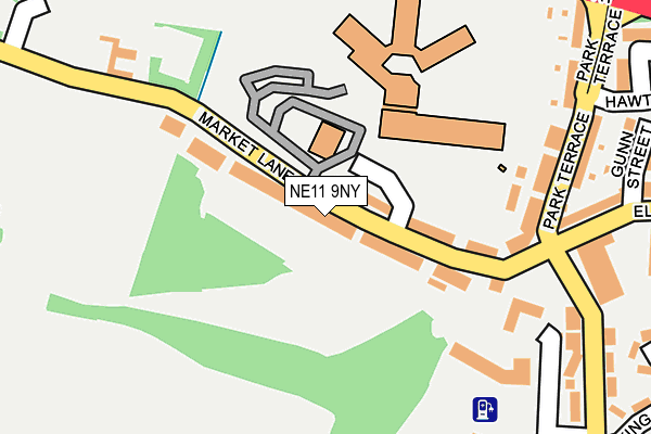 NE11 9NY map - OS OpenMap – Local (Ordnance Survey) NE11 9NY map - OS OpenMap – Local (Ordnance Survey)