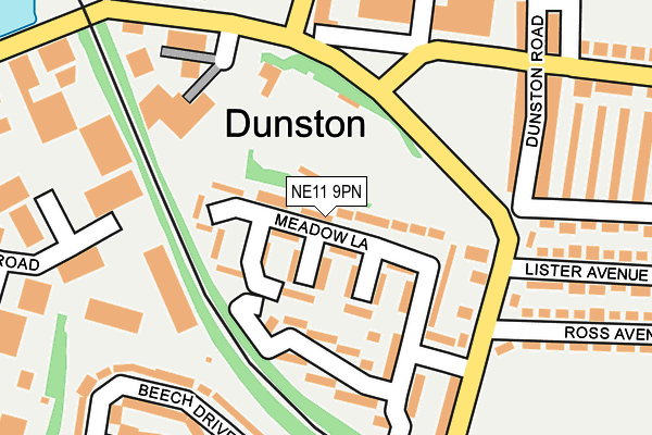 NE11 9PN map - OS OpenMap – Local (Ordnance Survey) NE11 9PN map - OS OpenMap – Local (Ordnance Survey)