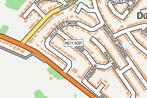 NE11 9QR map - OS OpenMap – Local (Ordnance Survey) NE11 9QR map - OS OpenMap – Local (Ordnance Survey)