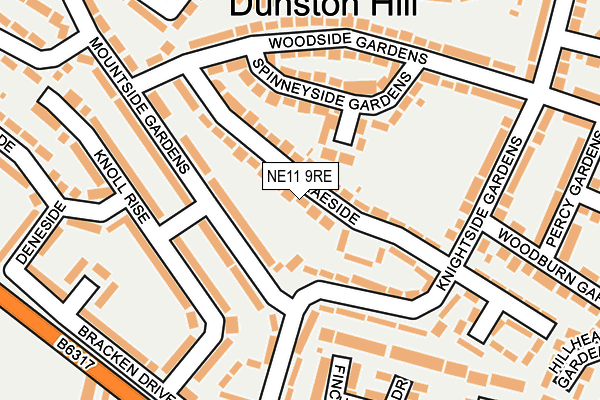 NE11 9RE map - OS OpenMap – Local (Ordnance Survey) NE11 9RE map - OS OpenMap – Local (Ordnance Survey)