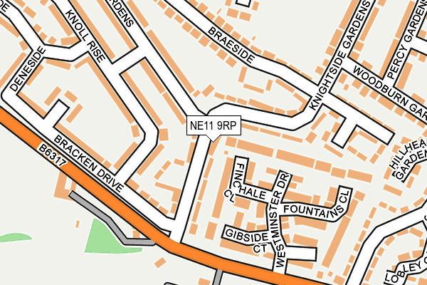 NE11 9RP map - OS OpenMap – Local (Ordnance Survey) NE11 9RP map - OS OpenMap – Local (Ordnance Survey)