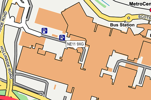 NE11 9XG map - OS OpenMap – Local (Ordnance Survey) NE11 9XG map - OS OpenMap – Local (Ordnance Survey)