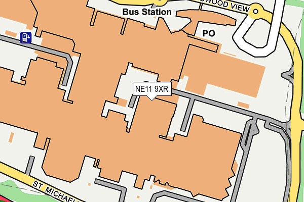 NE11 9XR map - OS OpenMap – Local (Ordnance Survey) NE11 9XR map - OS OpenMap – Local (Ordnance Survey)
