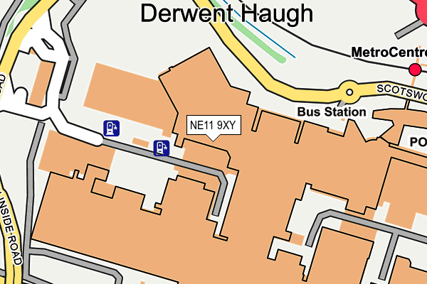 NE11 9XY map - OS OpenMap – Local (Ordnance Survey) NE11 9XY map - OS OpenMap – Local (Ordnance Survey)