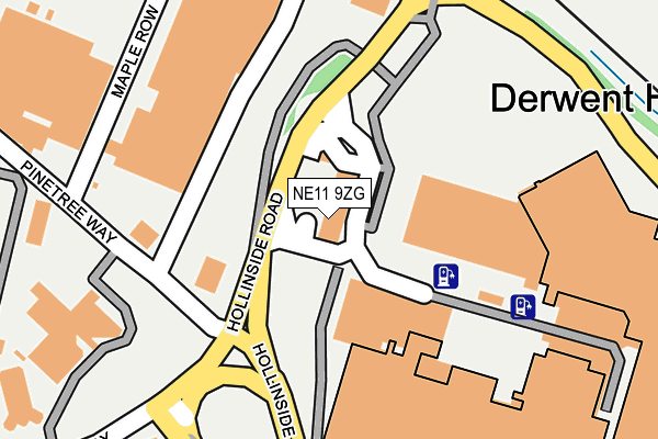 NE11 9ZG map - OS OpenMap – Local (Ordnance Survey) NE11 9ZG map - OS OpenMap – Local (Ordnance Survey)