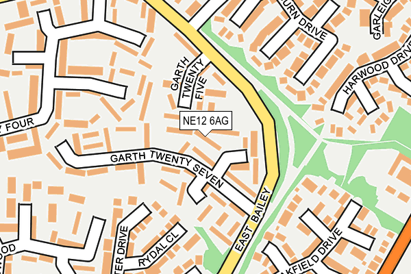 NE12 6AG map - OS OpenMap – Local (Ordnance Survey) NE12 6AG map - OS OpenMap – Local (Ordnance Survey)