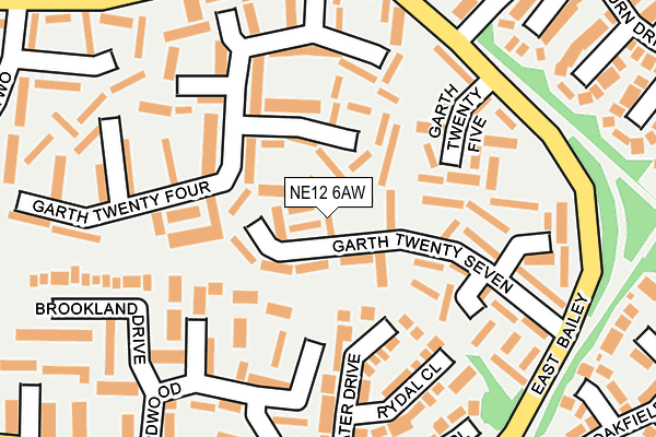 NE12 6AW map - OS OpenMap – Local (Ordnance Survey) NE12 6AW map - OS OpenMap – Local (Ordnance Survey)