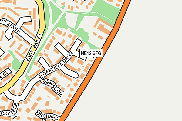 NE12 6FG map - OS OpenMap – Local (Ordnance Survey) NE12 6FG map - OS OpenMap – Local (Ordnance Survey)