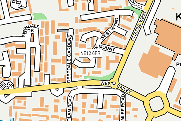 NE12 6FR map - OS OpenMap – Local (Ordnance Survey) NE12 6FR map - OS OpenMap – Local (Ordnance Survey)
