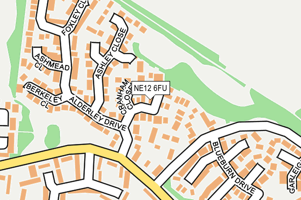 NE12 6FU map - OS OpenMap – Local (Ordnance Survey) NE12 6FU map - OS OpenMap – Local (Ordnance Survey)