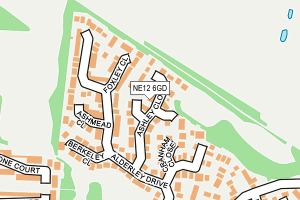 NE12 6GD map - OS OpenMap – Local (Ordnance Survey) NE12 6GD map - OS OpenMap – Local (Ordnance Survey)