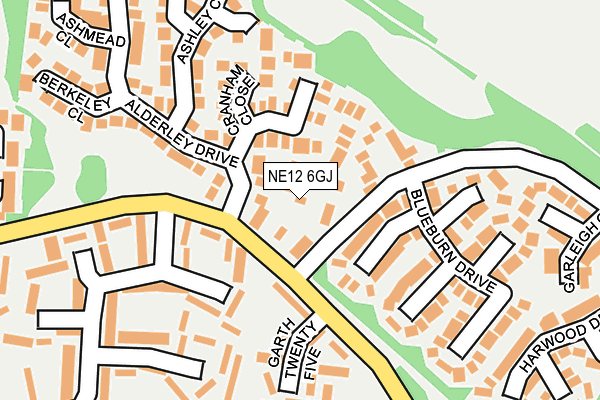 NE12 6GJ map - OS OpenMap – Local (Ordnance Survey) NE12 6GJ map - OS OpenMap – Local (Ordnance Survey)
