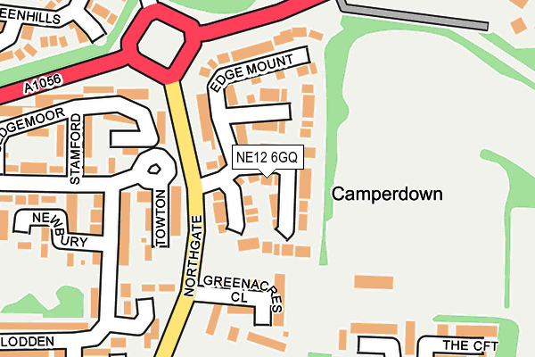 NE12 6GQ map - OS OpenMap – Local (Ordnance Survey) NE12 6GQ map - OS OpenMap – Local (Ordnance Survey)