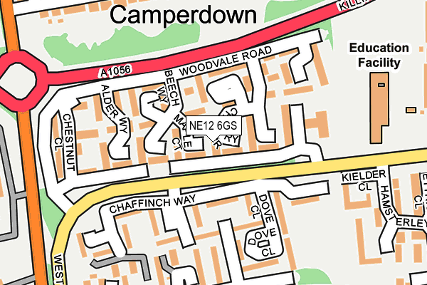 NE12 6GS map - OS OpenMap – Local (Ordnance Survey) NE12 6GS map - OS OpenMap – Local (Ordnance Survey)