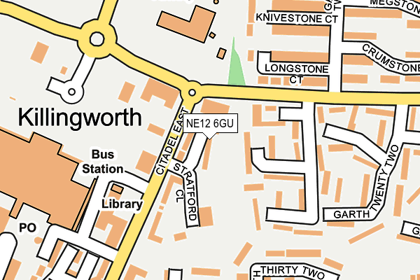 NE12 6GU map - OS OpenMap – Local (Ordnance Survey) NE12 6GU map - OS OpenMap – Local (Ordnance Survey)