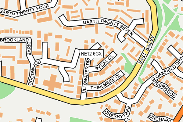 NE12 6GX map - OS OpenMap – Local (Ordnance Survey) NE12 6GX map - OS OpenMap – Local (Ordnance Survey)