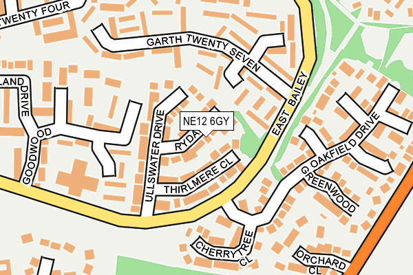 NE12 6GY map - OS OpenMap – Local (Ordnance Survey) NE12 6GY map - OS OpenMap – Local (Ordnance Survey)
