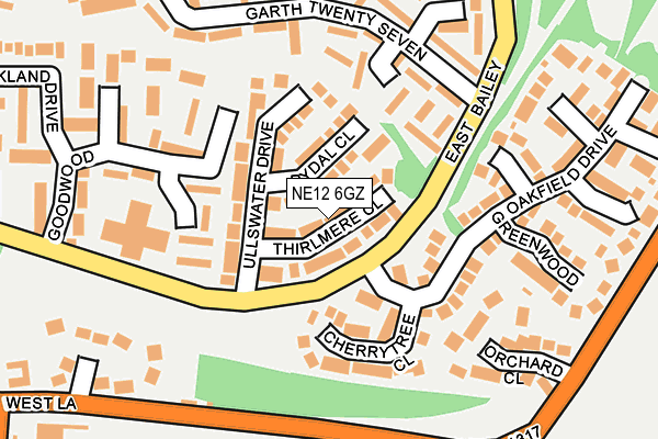 NE12 6GZ map - OS OpenMap – Local (Ordnance Survey) NE12 6GZ map - OS OpenMap – Local (Ordnance Survey)
