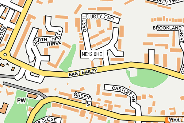 NE12 6HE map - OS OpenMap – Local (Ordnance Survey) NE12 6HE map - OS OpenMap – Local (Ordnance Survey)