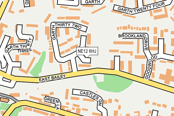 NE12 6HJ map - OS OpenMap – Local (Ordnance Survey) NE12 6HJ map - OS OpenMap – Local (Ordnance Survey)