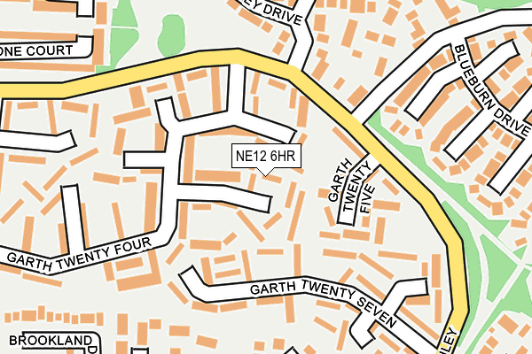 NE12 6HR map - OS OpenMap – Local (Ordnance Survey) NE12 6HR map - OS OpenMap – Local (Ordnance Survey)
