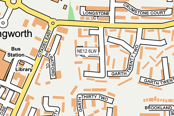 NE12 6LW map - OS OpenMap – Local (Ordnance Survey) NE12 6LW map - OS OpenMap – Local (Ordnance Survey)