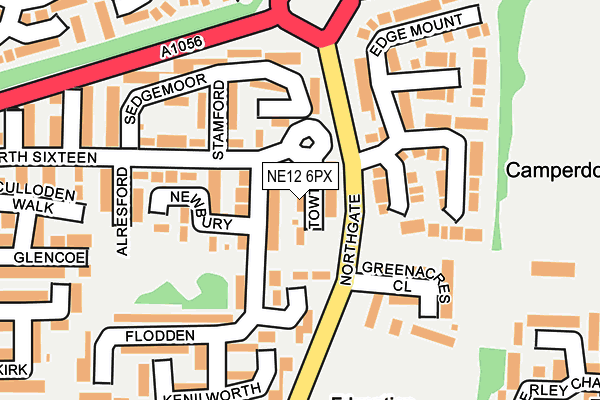 NE12 6PX map - OS OpenMap – Local (Ordnance Survey) NE12 6PX map - OS OpenMap – Local (Ordnance Survey)