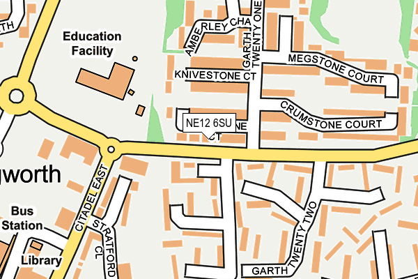 NE12 6SU map - OS OpenMap – Local (Ordnance Survey) NE12 6SU map - OS OpenMap – Local (Ordnance Survey)