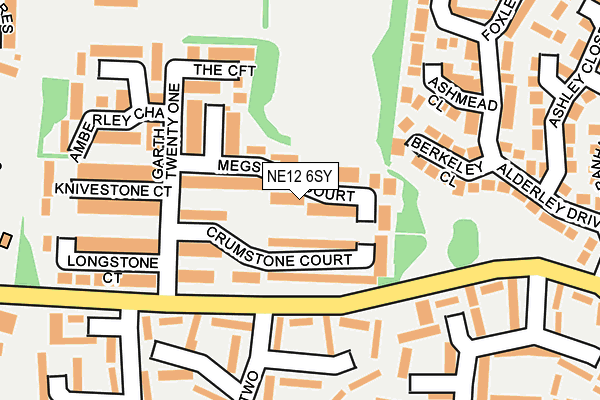 NE12 6SY map - OS OpenMap – Local (Ordnance Survey) NE12 6SY map - OS OpenMap – Local (Ordnance Survey)