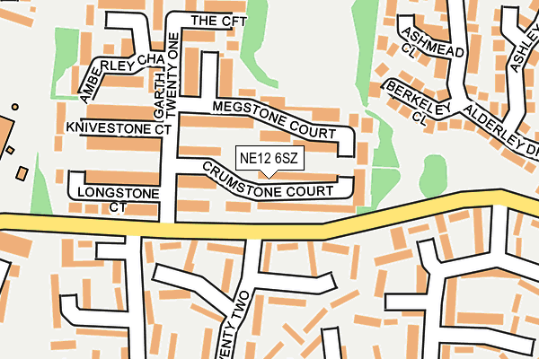 NE12 6SZ map - OS OpenMap – Local (Ordnance Survey) NE12 6SZ map - OS OpenMap – Local (Ordnance Survey)