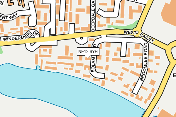 NE12 6YH map - OS OpenMap – Local (Ordnance Survey) NE12 6YH map - OS OpenMap – Local (Ordnance Survey)