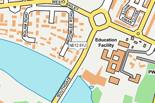 NE12 6YJ map - OS OpenMap – Local (Ordnance Survey) NE12 6YJ map - OS OpenMap – Local (Ordnance Survey)