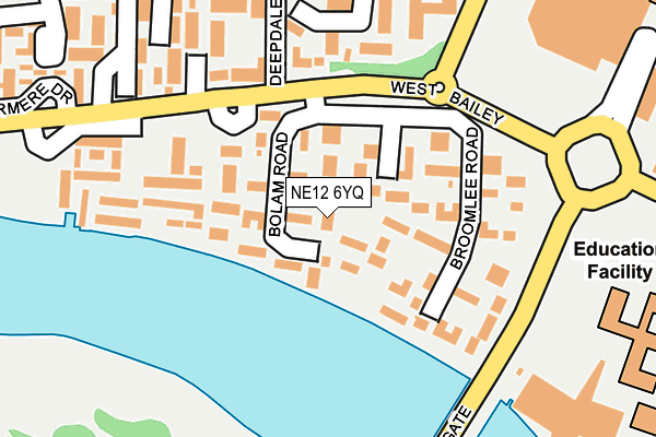 NE12 6YQ map - OS OpenMap – Local (Ordnance Survey) NE12 6YQ map - OS OpenMap – Local (Ordnance Survey)