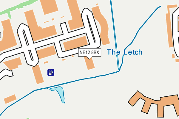 NE12 8BX map - OS OpenMap – Local (Ordnance Survey) NE12 8BX map - OS OpenMap – Local (Ordnance Survey)