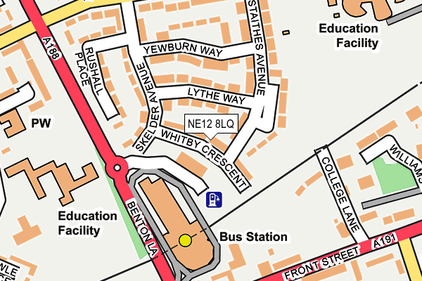 NE12 8LQ map - OS OpenMap – Local (Ordnance Survey)