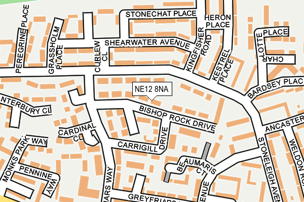 NE12 8NA map - OS OpenMap – Local (Ordnance Survey) NE12 8NA map - OS OpenMap – Local (Ordnance Survey)