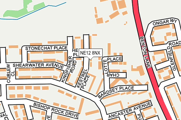 NE12 8NX map - OS OpenMap – Local (Ordnance Survey) NE12 8NX map - OS OpenMap – Local (Ordnance Survey)