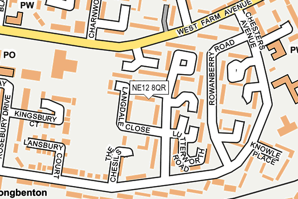 NE12 8QR map - OS OpenMap – Local (Ordnance Survey) NE12 8QR map - OS OpenMap – Local (Ordnance Survey)