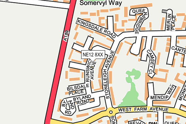 NE12 8XX map - OS OpenMap – Local (Ordnance Survey) NE12 8XX map - OS OpenMap – Local (Ordnance Survey)